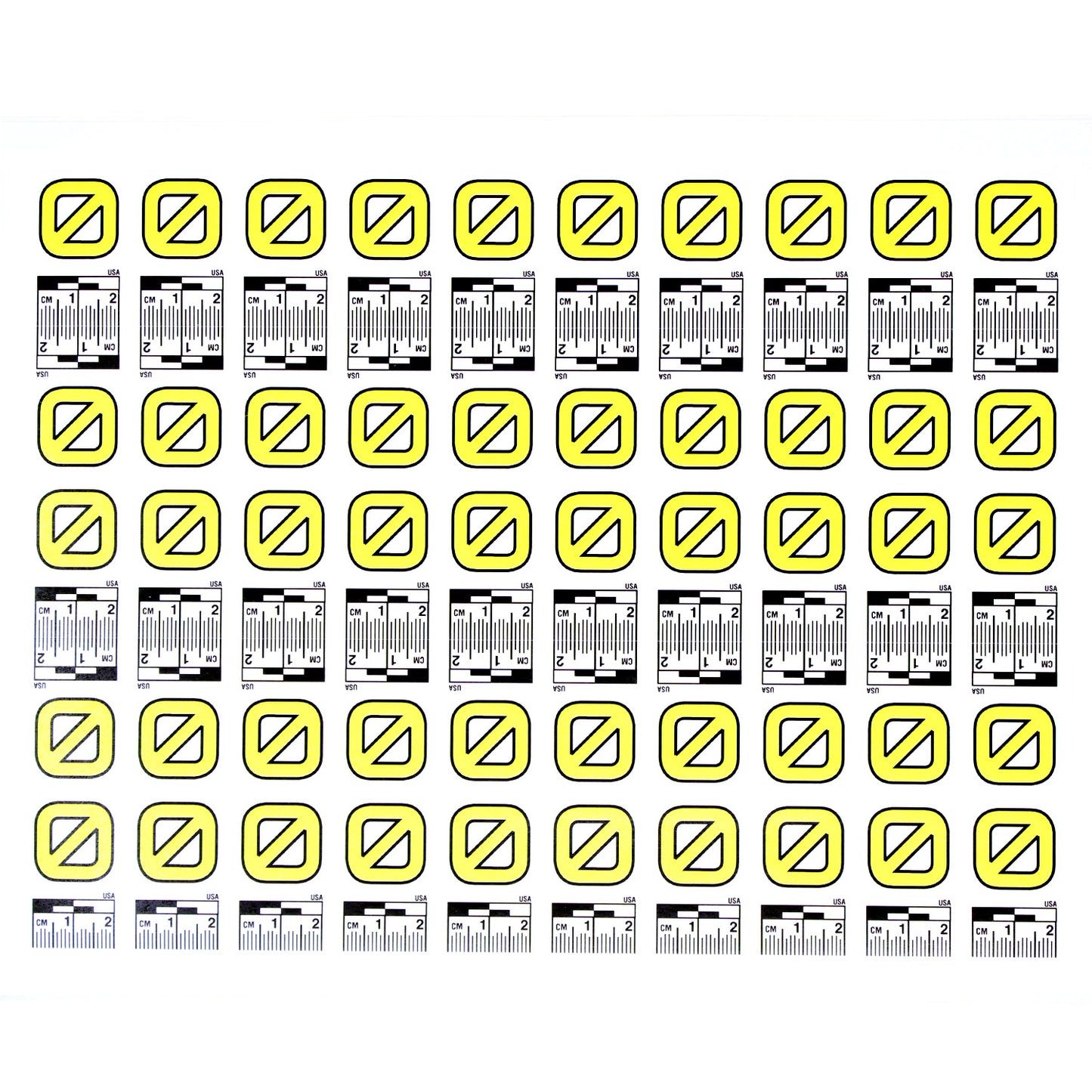 Number Set (0 to 9) - 10 Sheets of Labels image 0