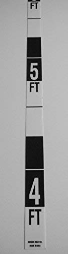Security Height Rule – Fractional – 3 Foot 9 Inch to 7 Foot – Black and White Graphics