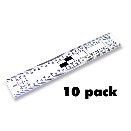 Two Sided Plastic Rulers - 10 Packs - 15cm image