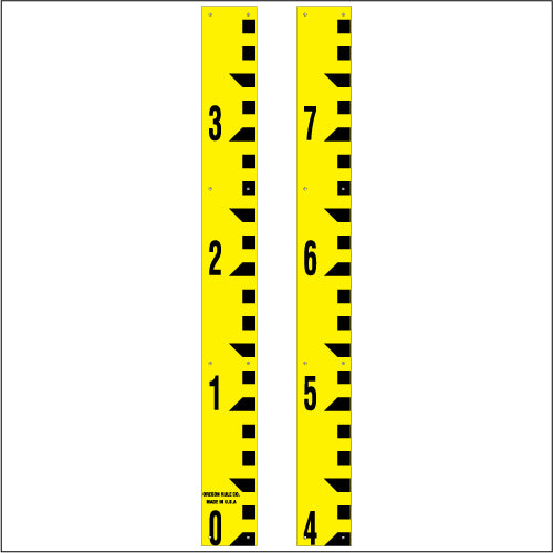 Staff Gauge - Tenth of Foot Surveyor Style - 5 Inch Wide - TFSS image