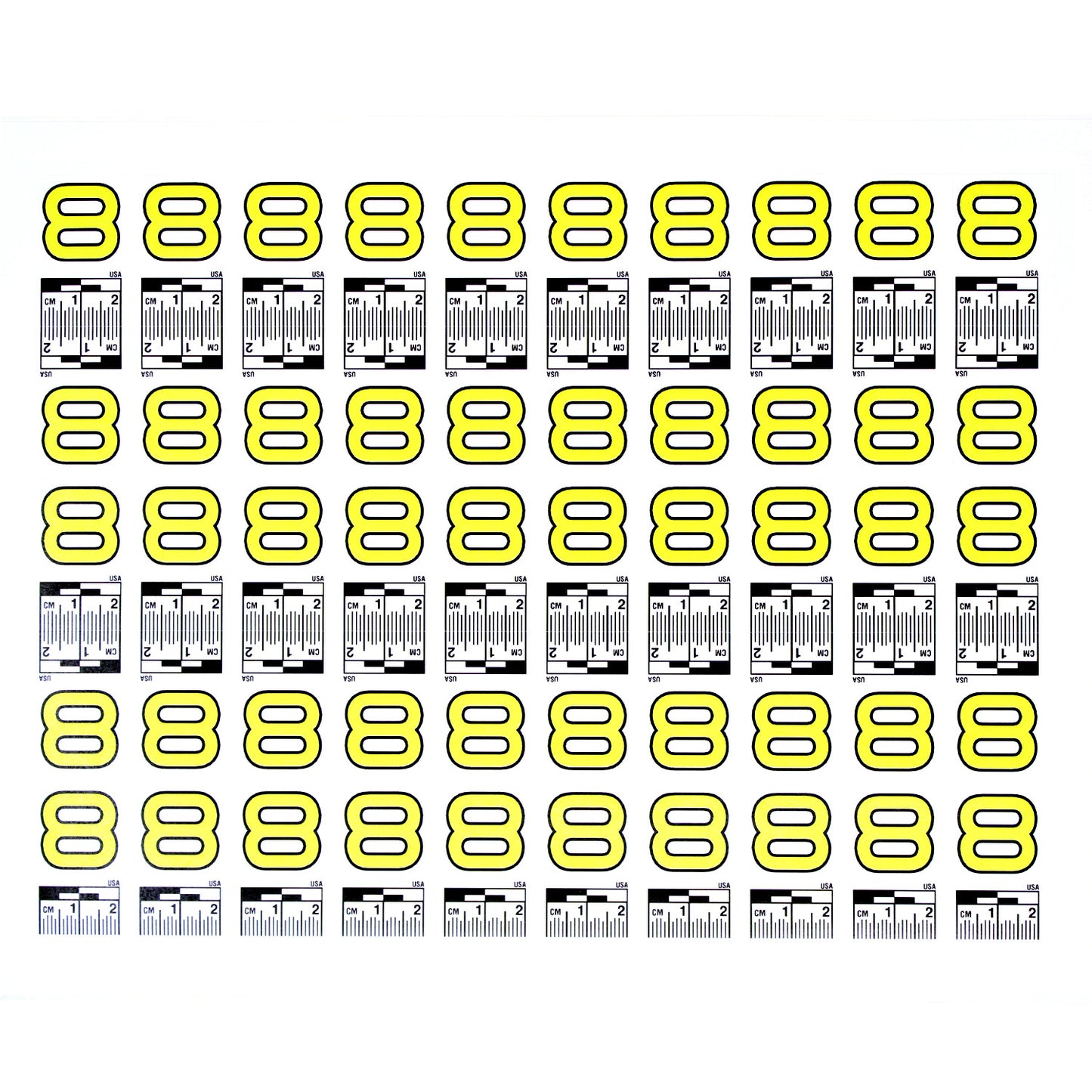 Number Set (0 to 9) - 10 Sheets of Labels image 8