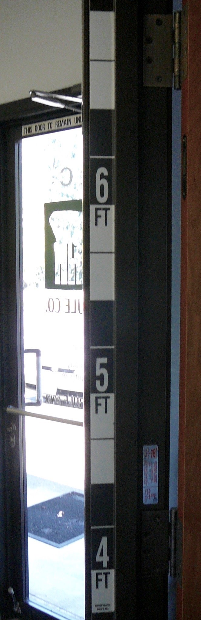 Security Height Rule – Fractional – 3 Foot 9 Inch to 7 Foot – Black and White Graphics