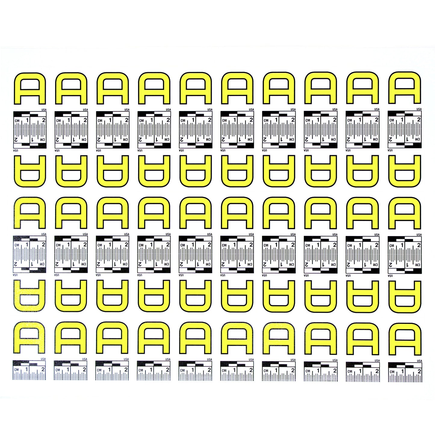 Alphabet Set (A to Z) - 26 Sheets of Labels image 0