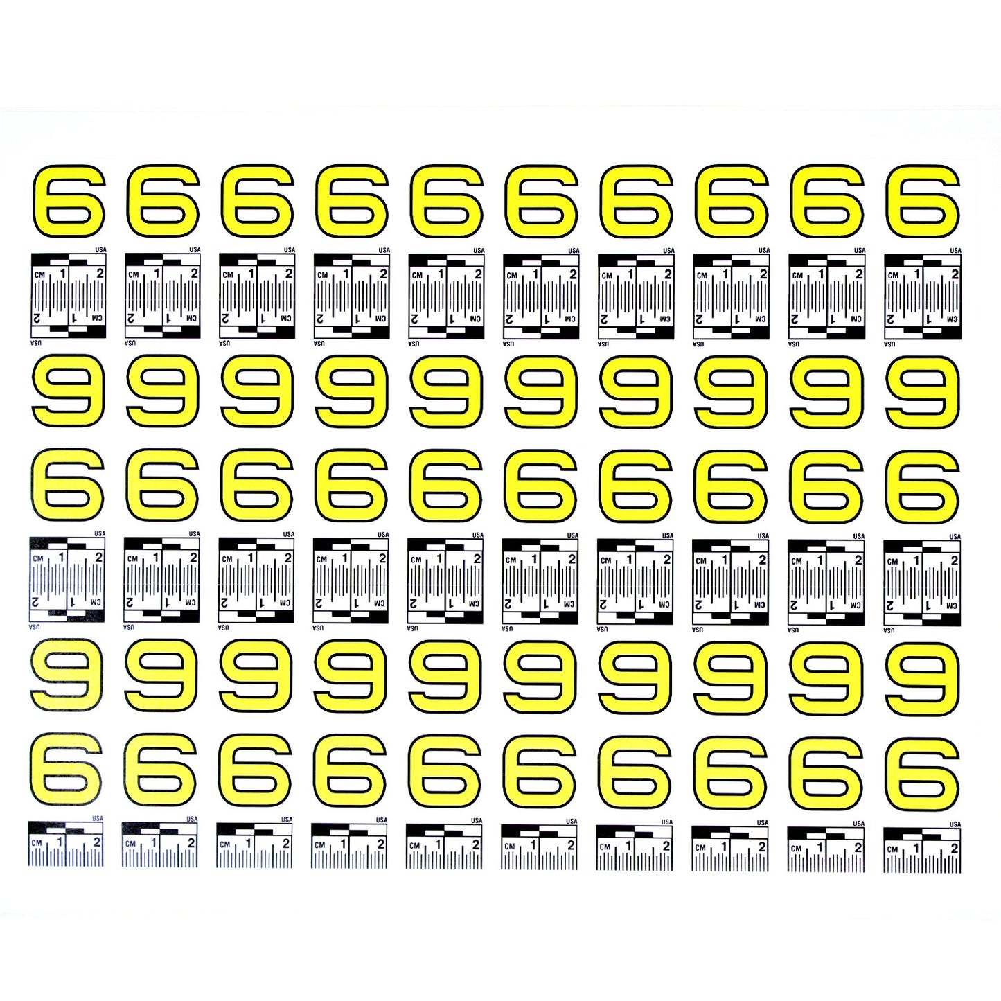 Number Set (0 to 9) - 10 Sheets of Labels image 6