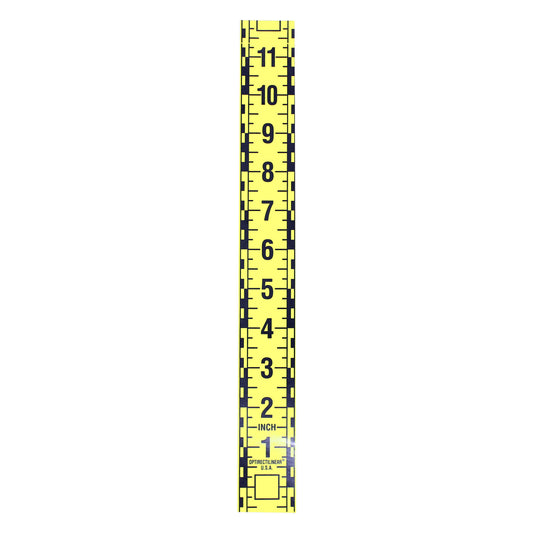 1.5" Wide X 12" Long Ruler Repeats 105 Times in a Roll image 1