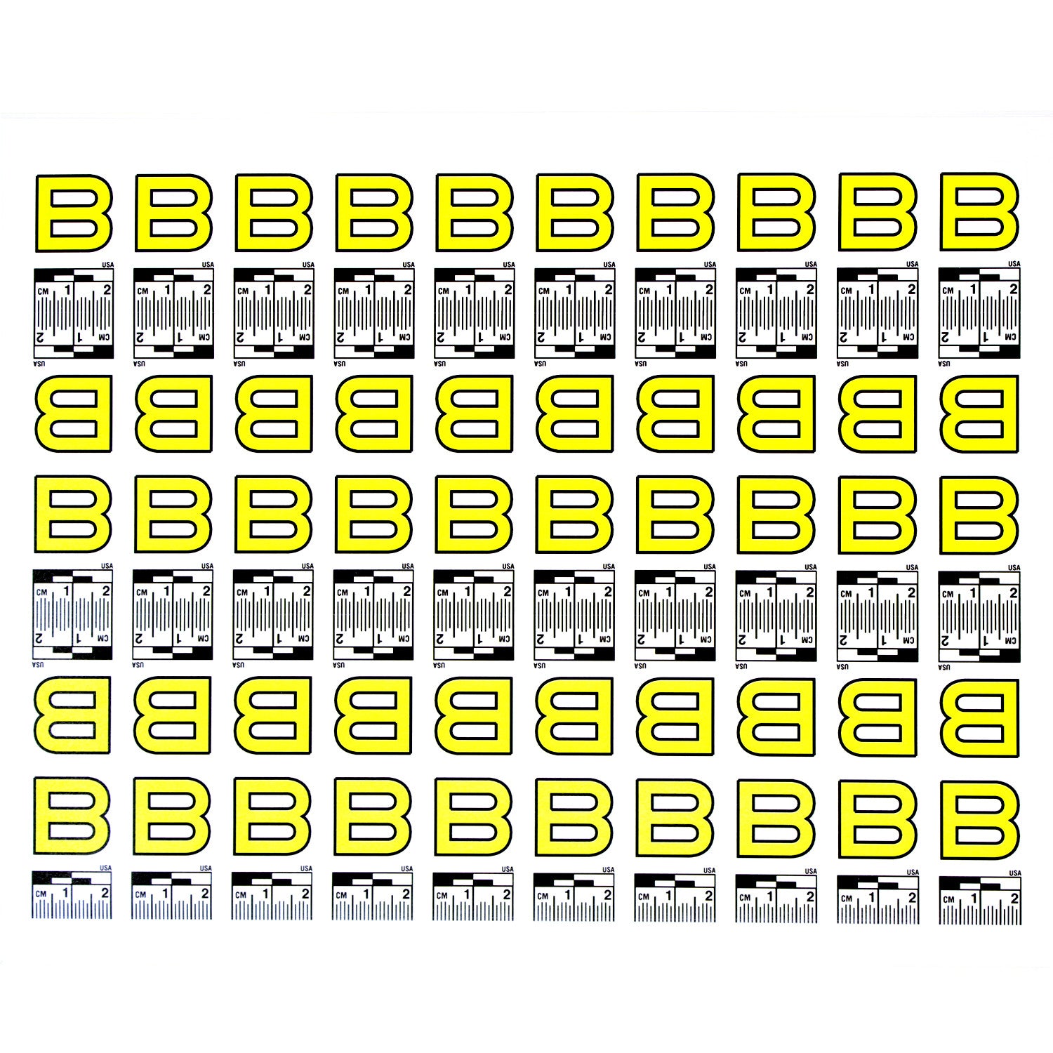 Alphabet Set (A to Z) - 26 Sheets of Labels image 1