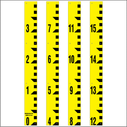 Staff Gauge - Tenth of Foot Surveyor Style - 5 Inch Wide - TFSS image