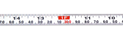 Metal Adhesive Backed Ruler – 1/2 Inch Wide X 3 Meters (10 Feet) Long – Right to Left – Fractional/Metric – 1/16” and 1mm Grads