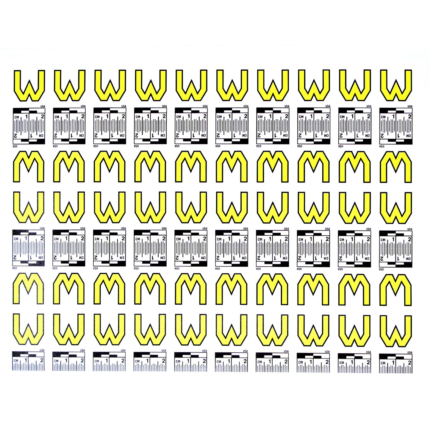 Alphabet Set (A to Z) - 26 Sheets of Labels image 22