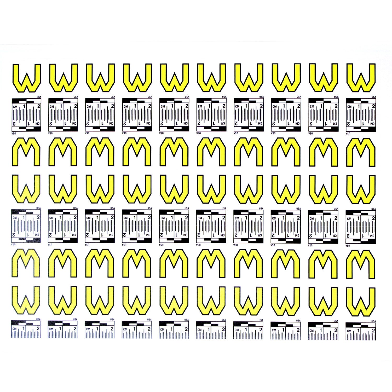Alphabet Set (A to Z) - 26 Sheets of Labels image 22