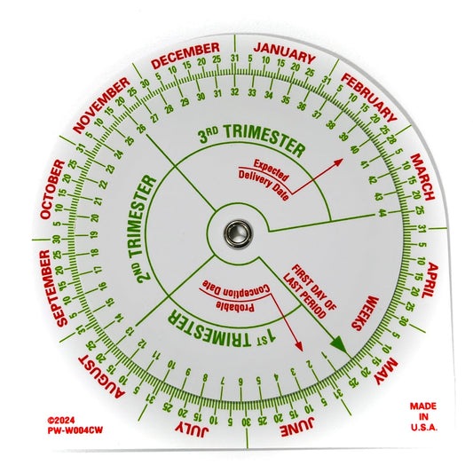 Ultimate Pregnancy Wheel - Rotating Due Date Calendar Calculator - 5 Pack