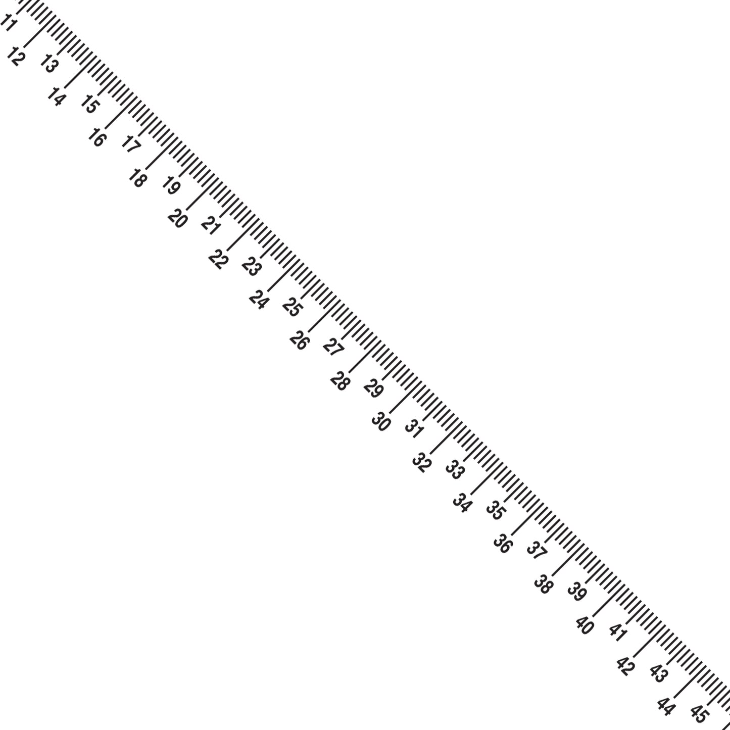 Metric - 0.5" Wide - "CHN" - Centimeter Half-Scale Narrow image 0