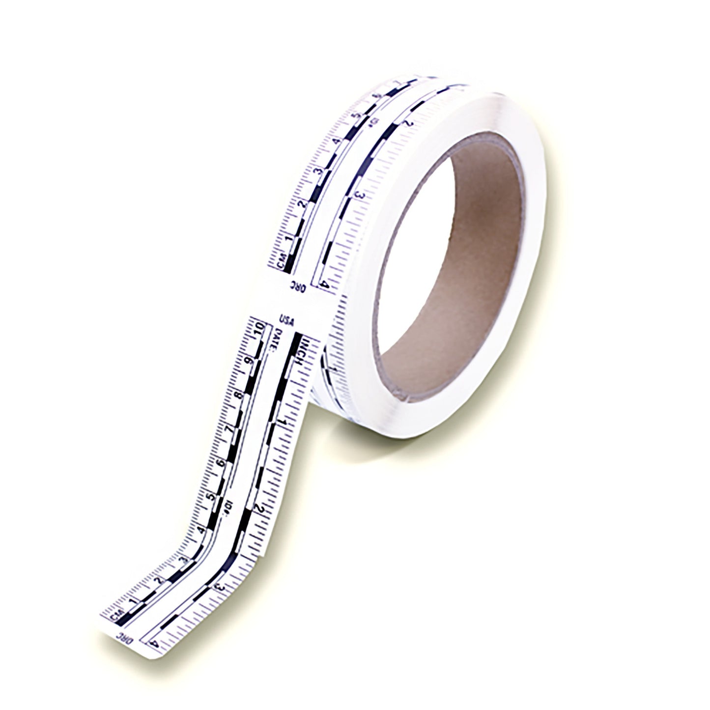 4 Inches / 10cm Long - 200 Rulers per Roll - White image
