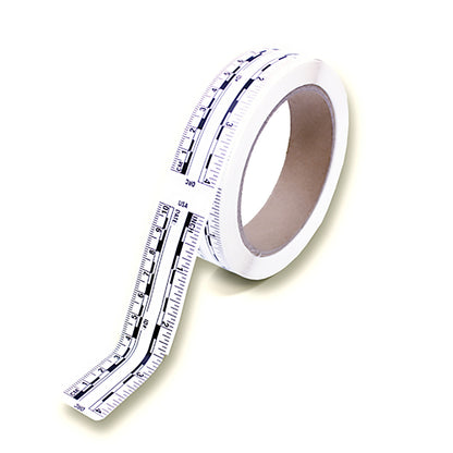 4 Inches / 10cm Long - 200 Rulers per Roll - White image