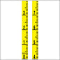 Staff Gauge - Tenths of Foot Engineer Style - 5 Inch Wide - TFXW image
