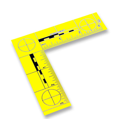 Plastic - Fractional - Reads 3" x 3" - Yellow image