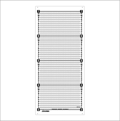 Security Height Backdrop – Wall Mount Banner - White image 0