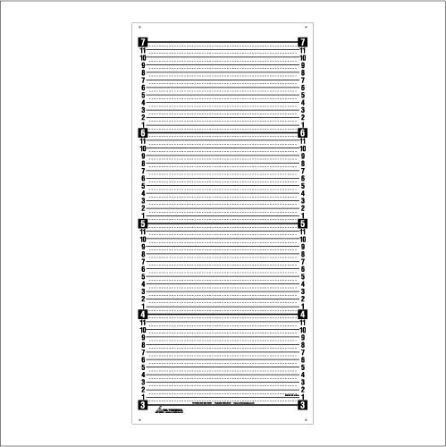 Security Height Backdrop – Wall Mount Banner - White image 0