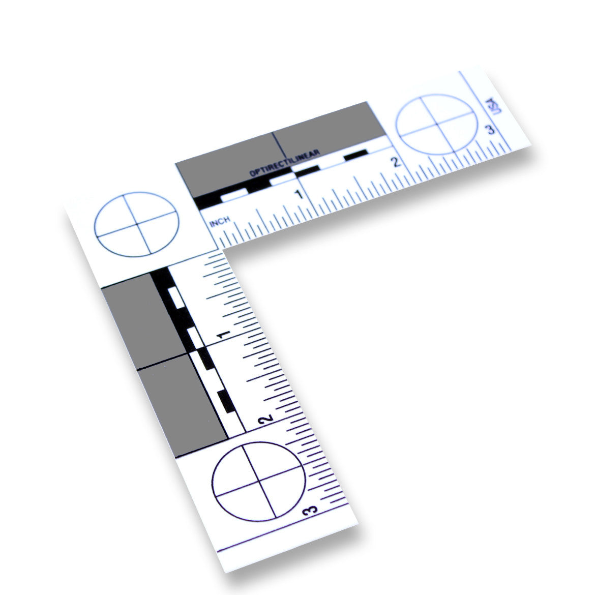 Plastic - Fractional - Reads 3" x 3" - White image