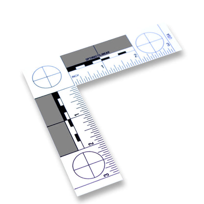 Plastic - Fractional - Reads 3" x 3" - White image