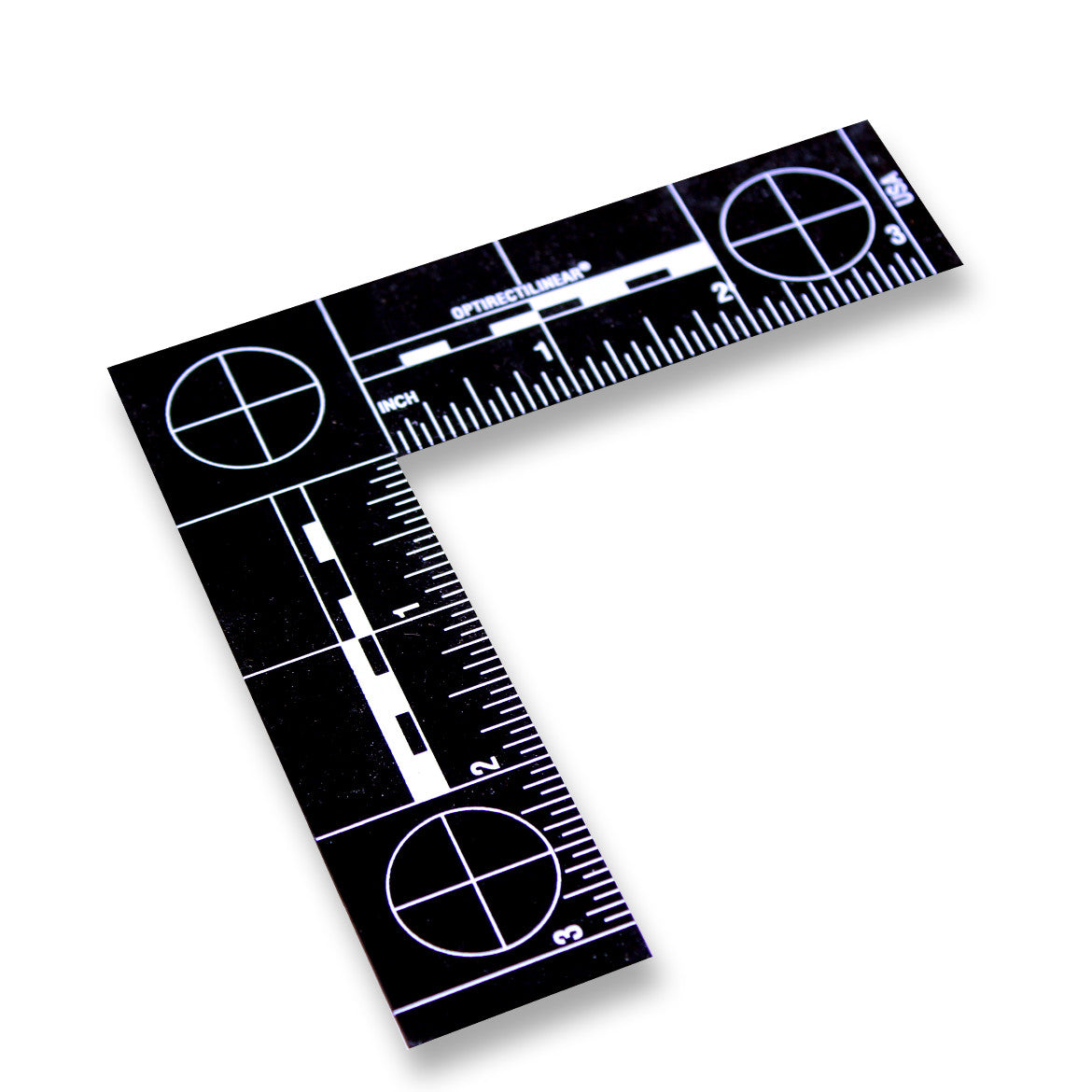 Plastic - Fractional - Reads 3" x 3" - Black image