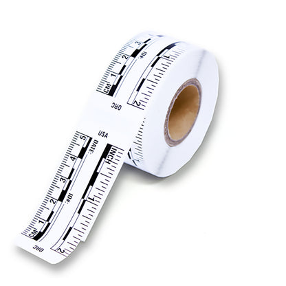 2 Inches / 5cm Long - 200 Rulers per Roll - White image