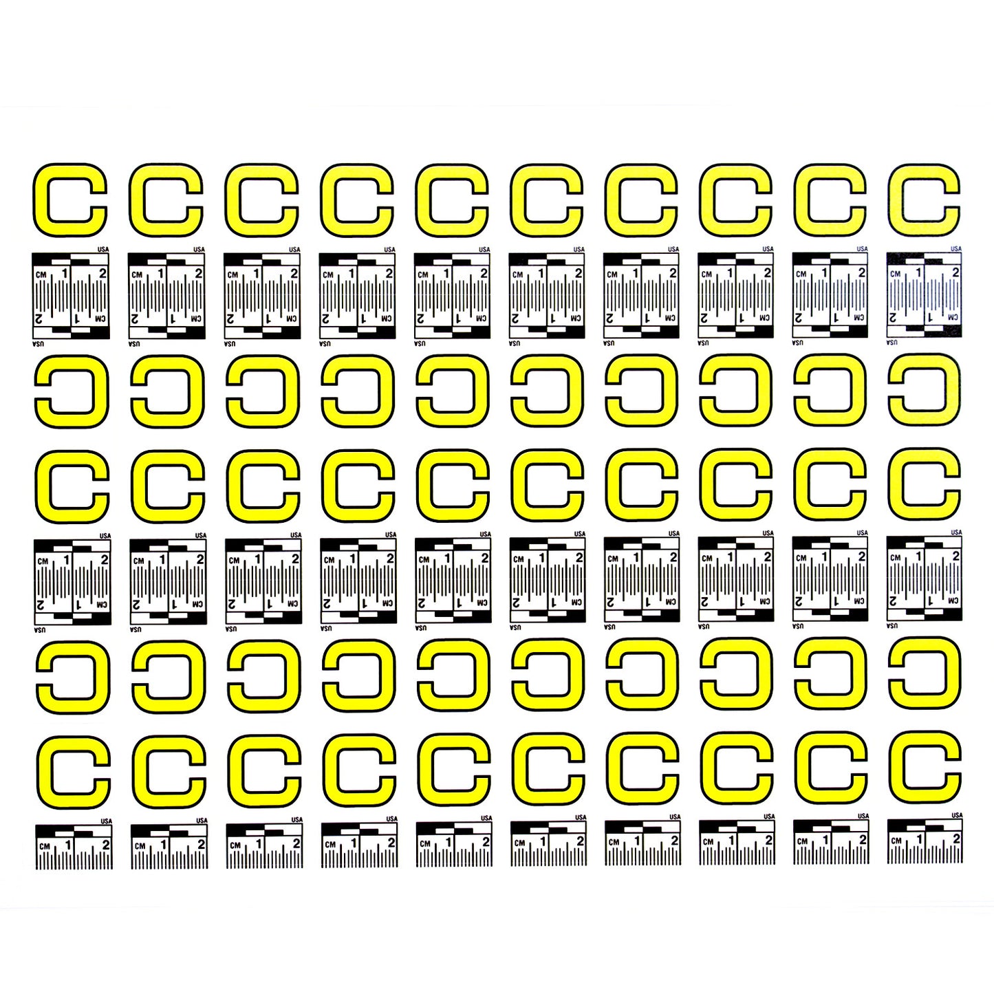 Alphabet Set (A to Z) - 26 Sheets of Labels image 2