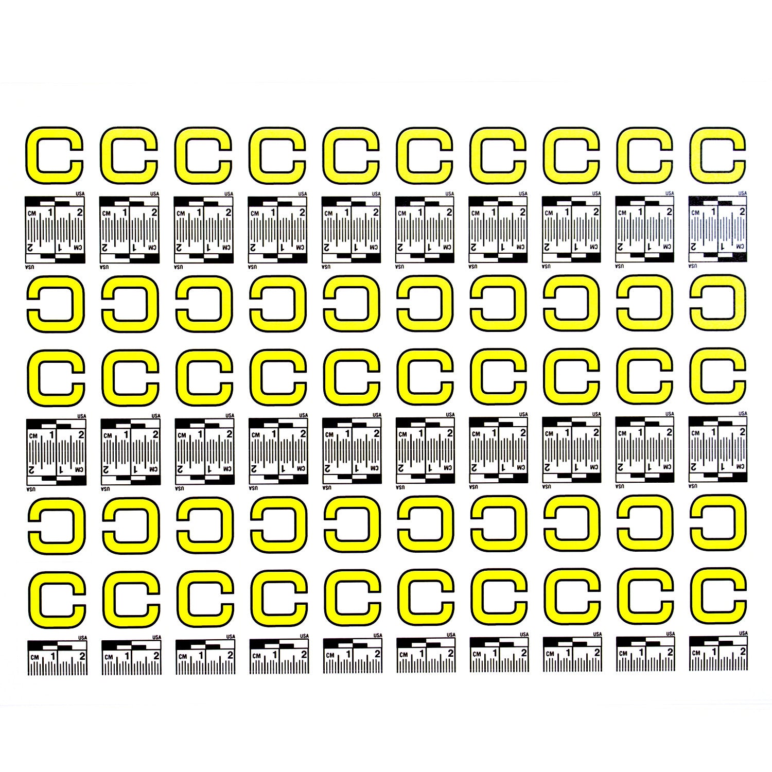 Alphabet Set (A to Z) - 26 Sheets of Labels image 2