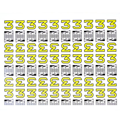 Number Set (0 to 9) - 10 Sheets of Labels image 3