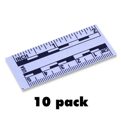 2" Long, Plastic - Reads Fractional and Metric - Packs of 10 image