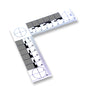 Plastic - Metric - Reads 8cm x 8cm - White image