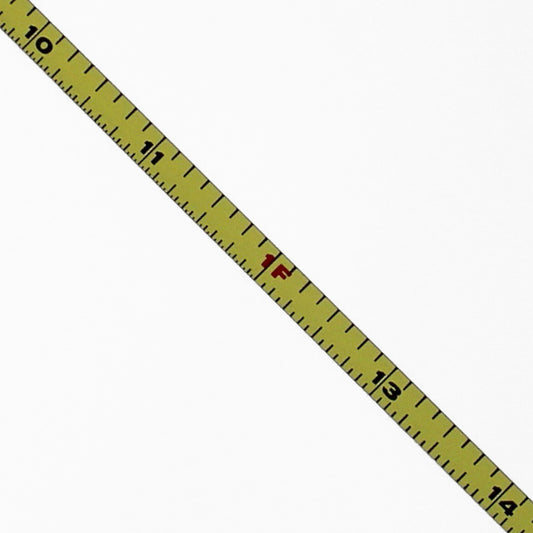 0.25 " Wide - "1/4FY" - Fractional Adhesive Metal Ruler - 1/16" Graduations image 0