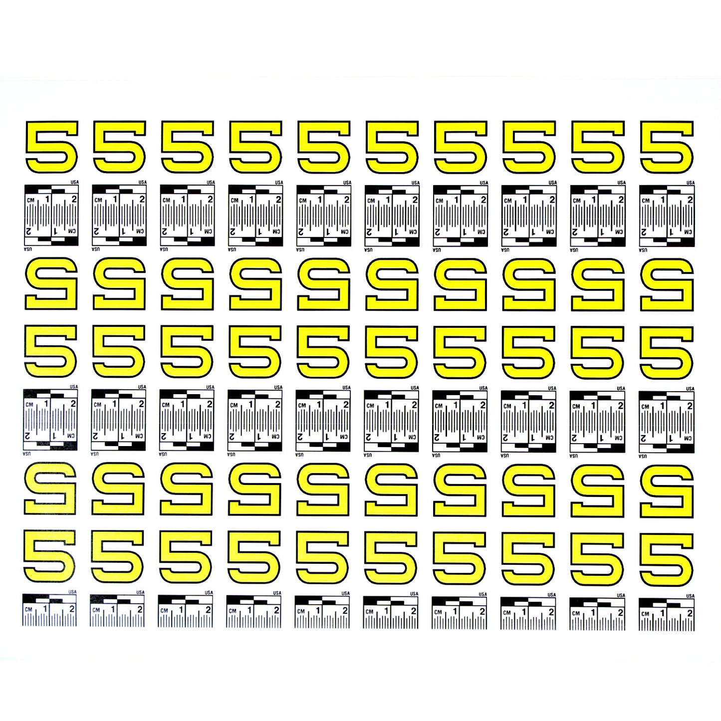 Number Set (0 to 9) - 10 Sheets of Labels image 5