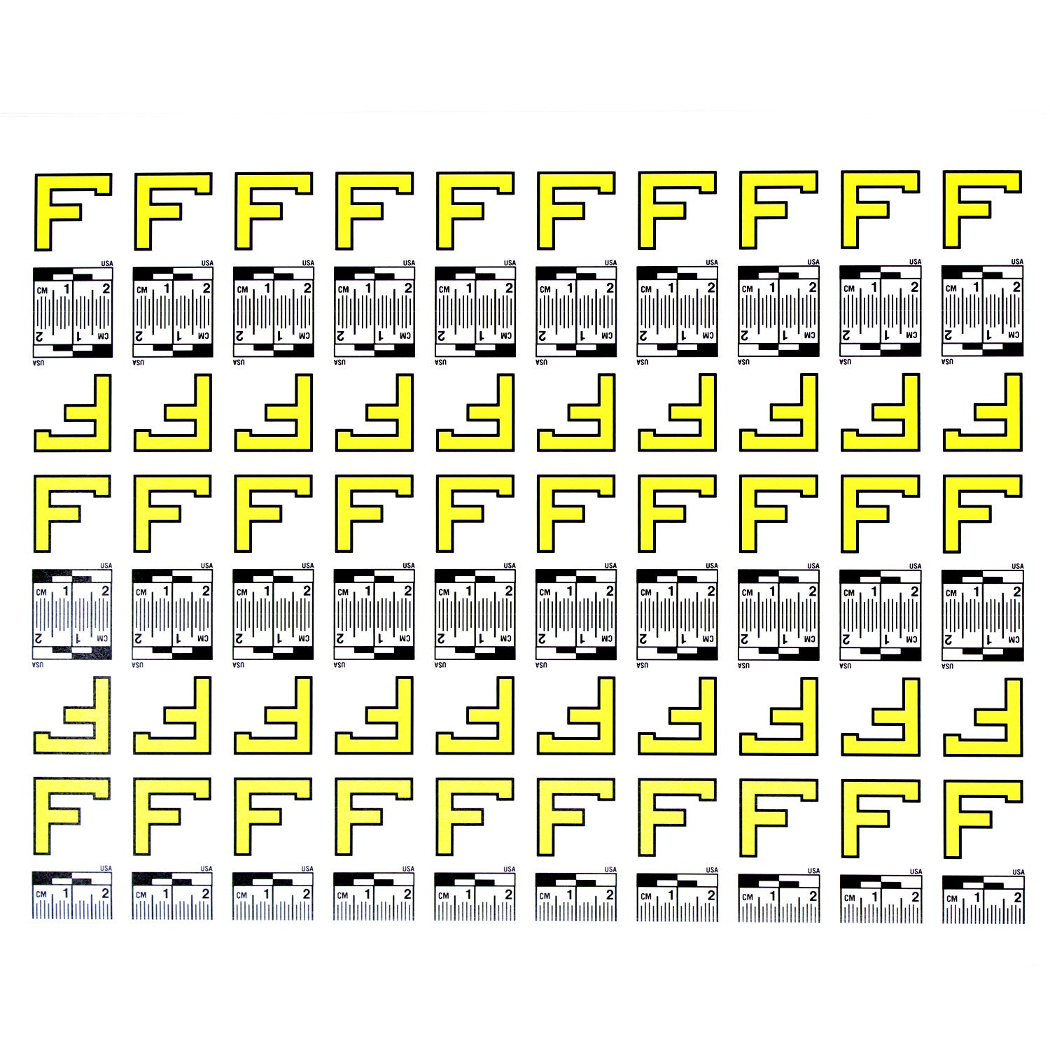 Alphabet Set (A to Z) - 26 Sheets of Labels image 5