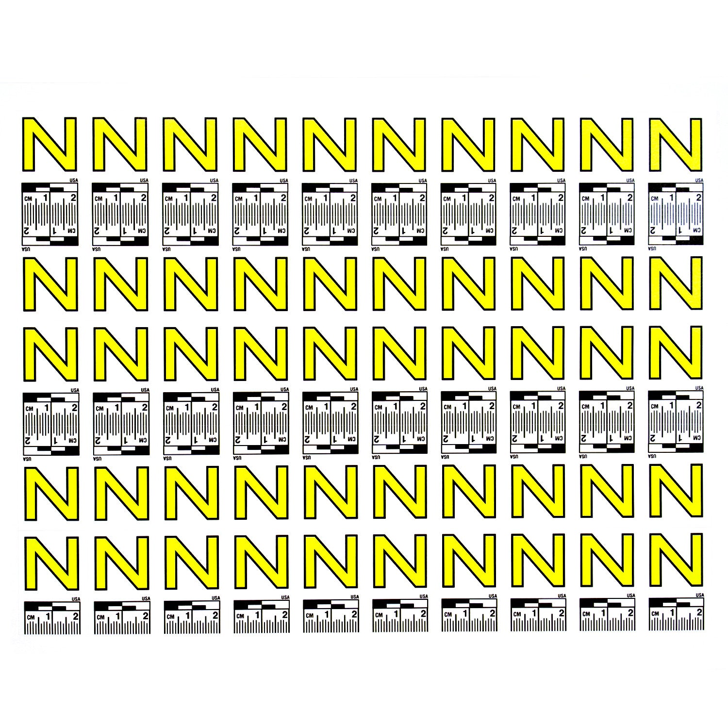 Alphabet Set (A to Z) - 26 Sheets of Labels image 13