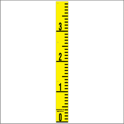 Staff Gauge - Tenths of Foot Engineer Style - 5 Inch Wide - TFXW image