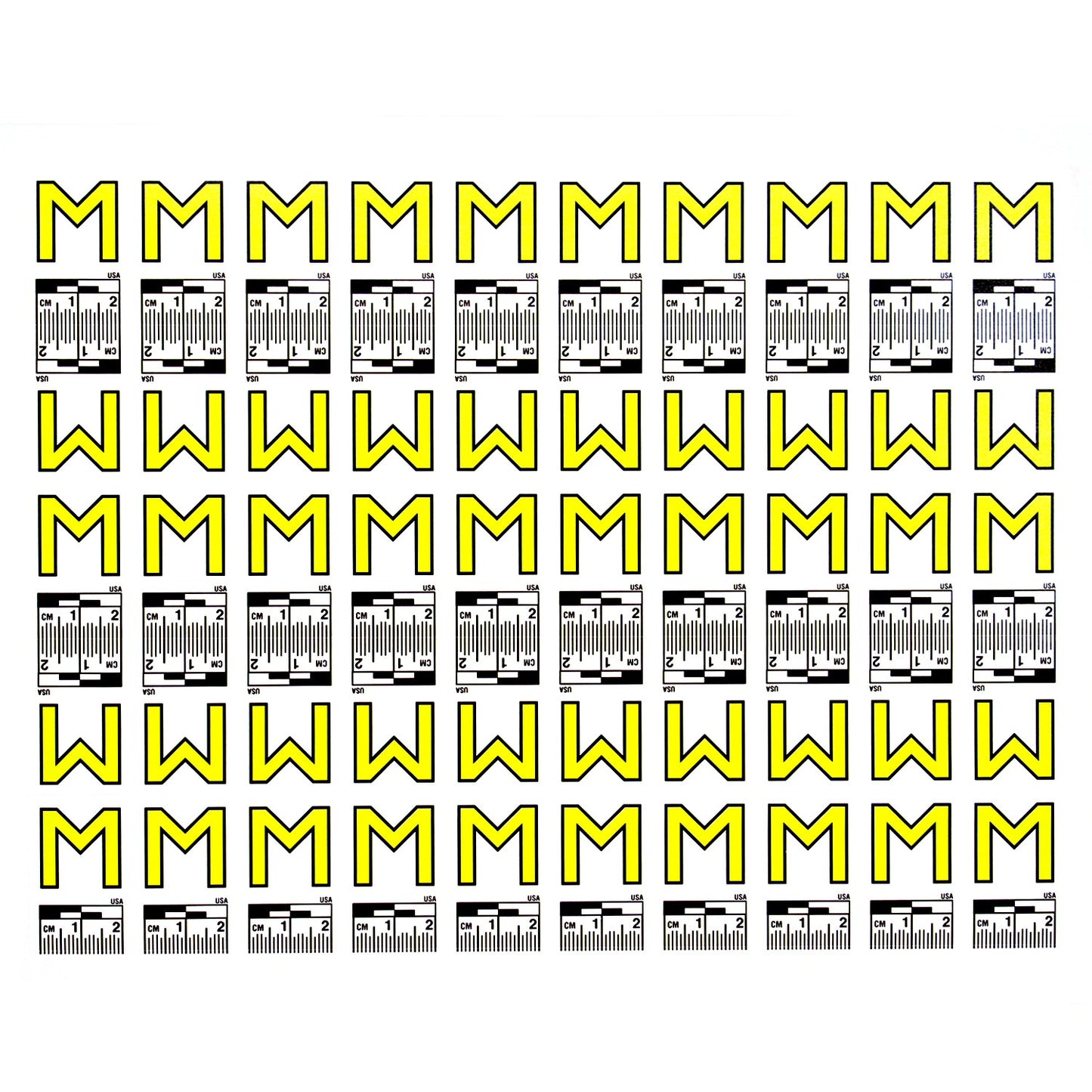 Alphabet Set (A to Z) - 26 Sheets of Labels image 12