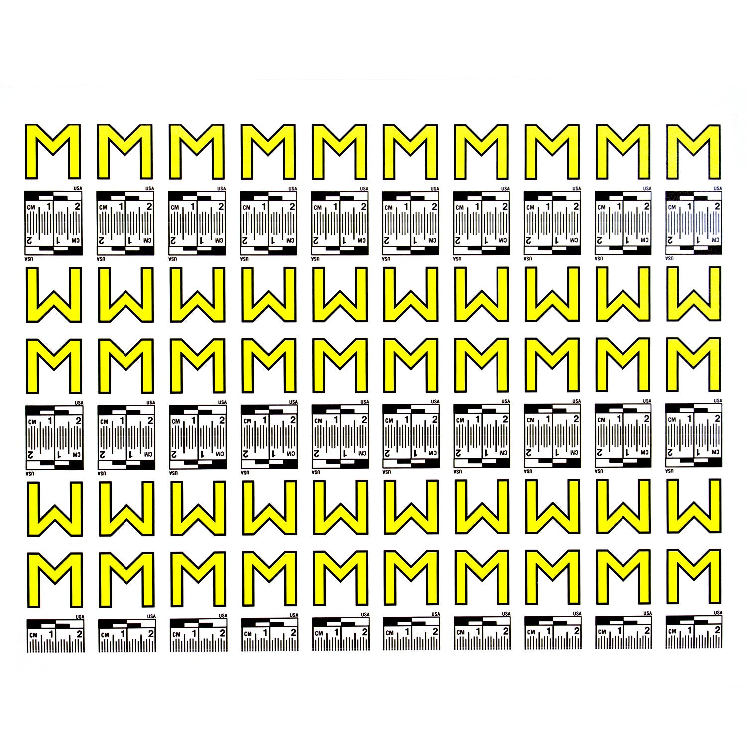 Alphabet Set (A to Z) - 26 Sheets of Labels image 12