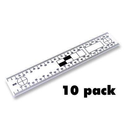 Two Sided Plastic Rulers - 10 Packs - 15cm image