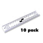 Two Sided Plastic Rulers - 10 Packs - 15cm image