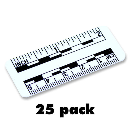 2" Long, Adhesive Backed - Reads Fractional and Metric - Packs of 25 image