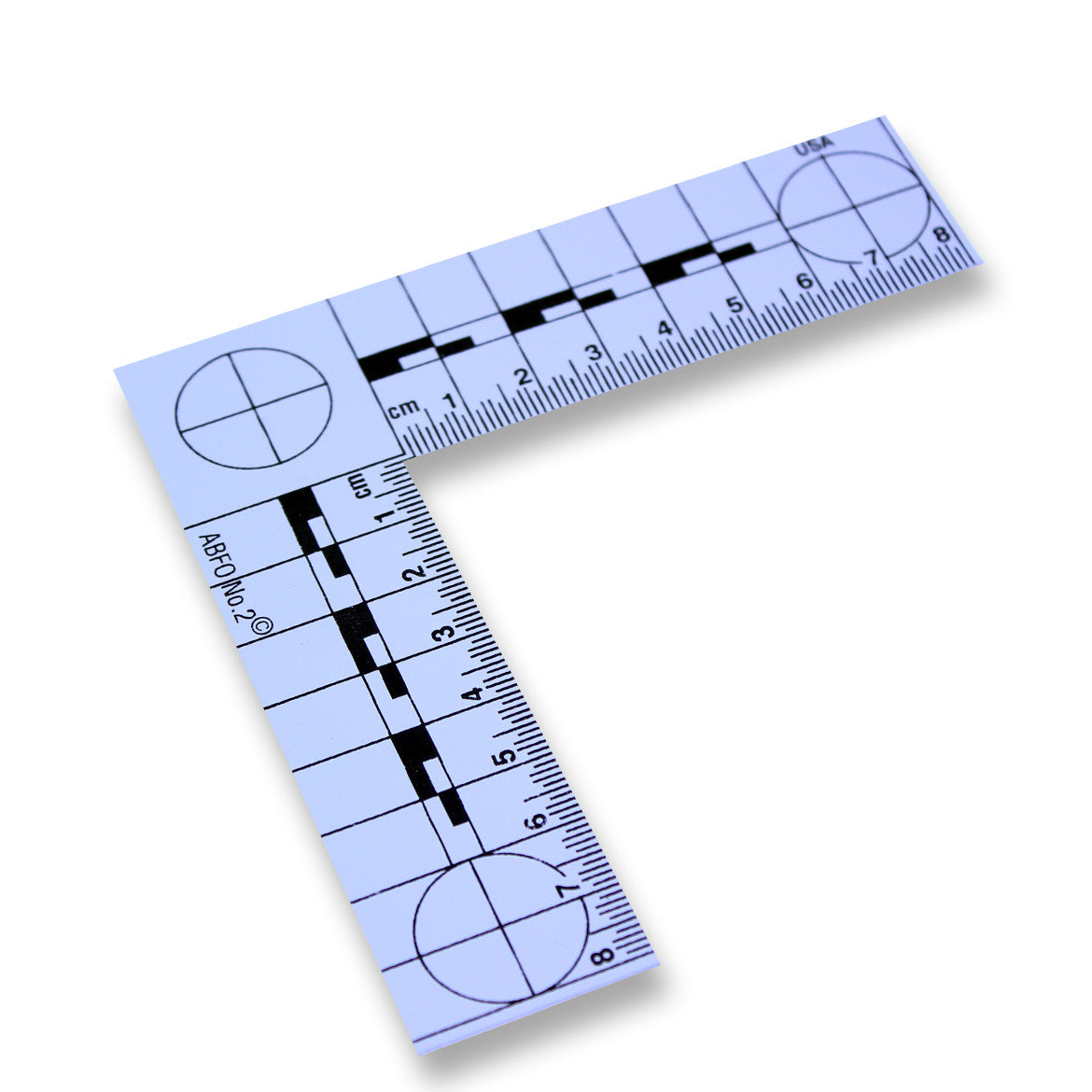 Plastic - Metric - Reads 8cm x 8cm - Gray image
