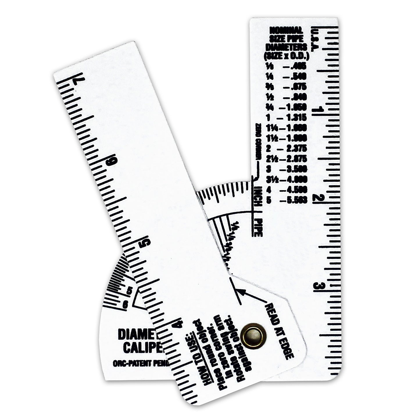 Mini Pipe Caliper - White Vinyl 5-Pack image 0