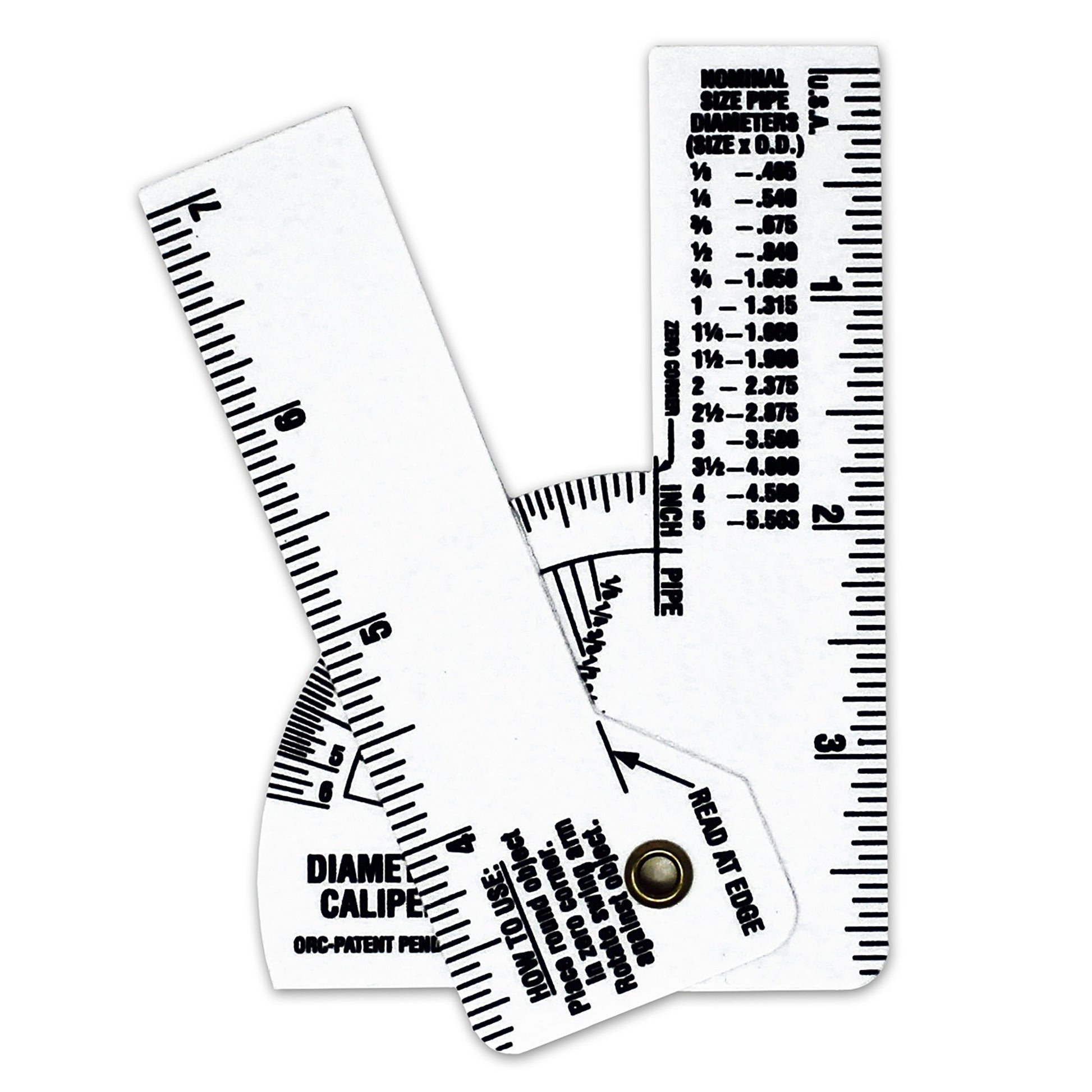 Mini Pipe Caliper - White Vinyl 5-Pack image 0