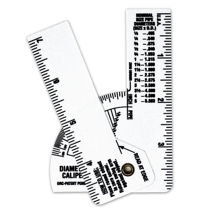Mini Pipe Caliper - White Vinyl 5-Pack image 0