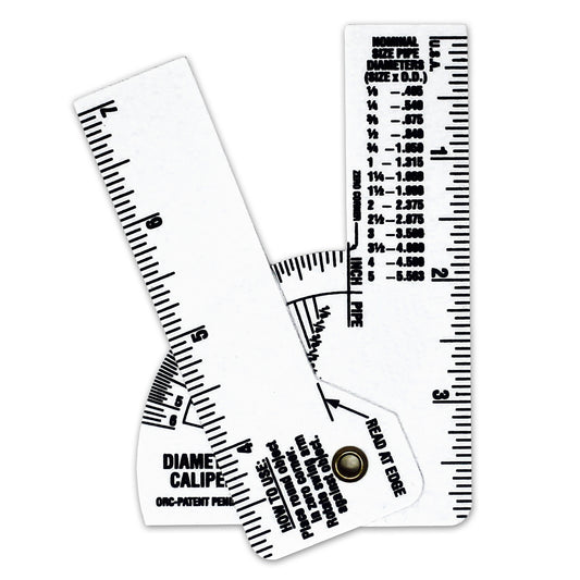 Mini Pipe Caliper - White Vinyl 5-Pack image 0