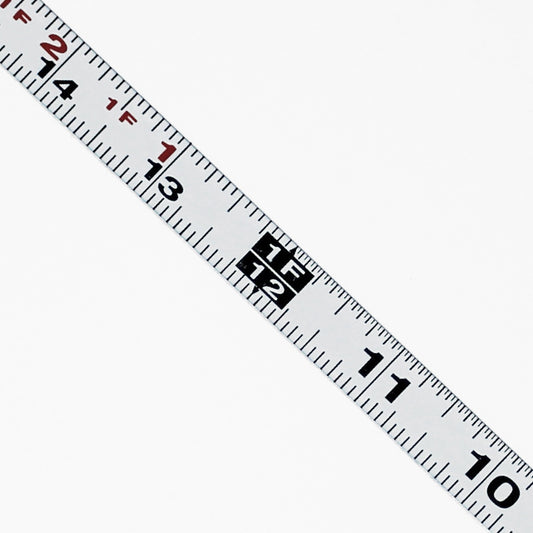 0.5 " Wide - "1/2FW" - Fractional Adhesive Metal Ruler - 1/16" Graduations image