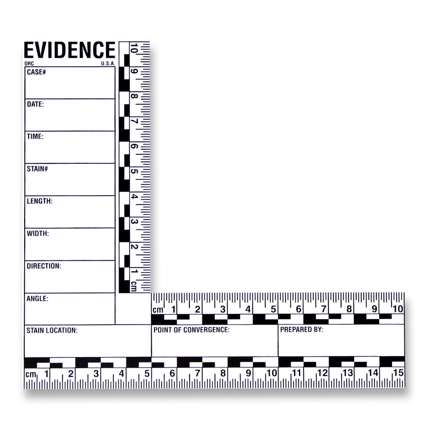 Blood Stain Evidence Reports - 10 Pack image 1
