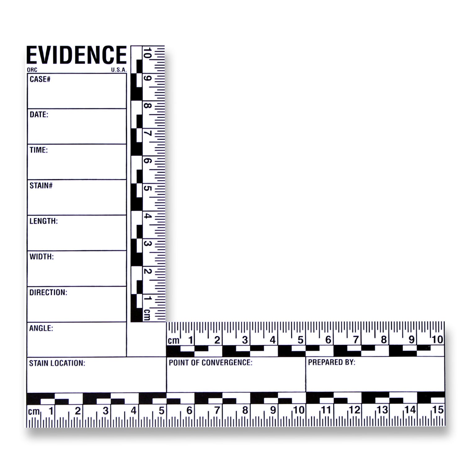 Blood Stain Evidence Reports - 10 Pack image 1