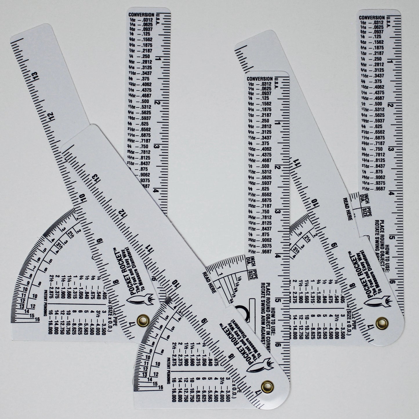 Pipe Caliper - White Styrene 3-Pack image 2